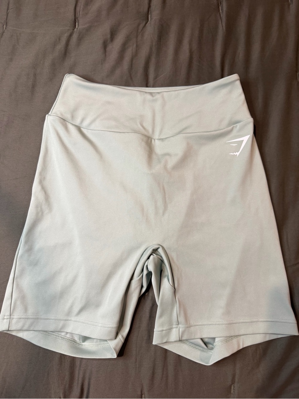 Gymshark Sage Green High-Rise Bike Shorts